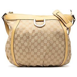 Gucci Abbey Crossbody aus braunem GG Canvas mit D-Ring