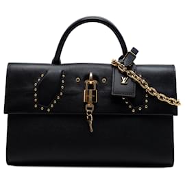 Borsa a tracolla Louis Vuitton Taurillon City Steamer nera