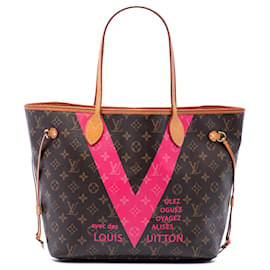 Borsa Tote Louis Vuitton Limited Edition Monogram Grenade V Neverfull MM marrone