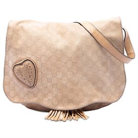 Beige Gucci Guccissima Tribeca Crossbody
