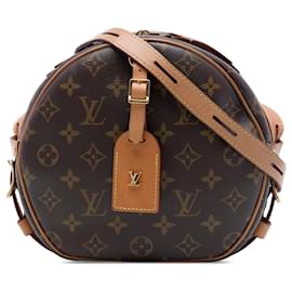 Louis Vuitton Monogram Boite Chapeaux Souple MM Umhängetasche braun