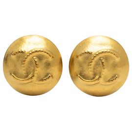 Orecchini a clip Chanel CC placcati oro