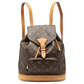 Louis Vuitton Monogram Montsouris PM Rucksack braun