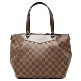 Borsa Louis Vuitton Damier Ebene Westminster PM marrone