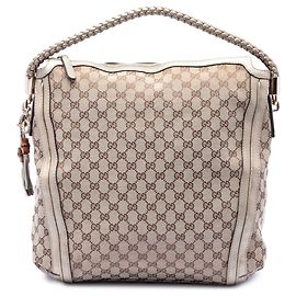 Tote Bella in tela GG Large di Gucci beige