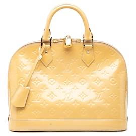 Borsa Louis Vuitton Monogram Vernis Alma PM Gialla