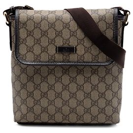 Beige Gucci GG Supreme Crossbody