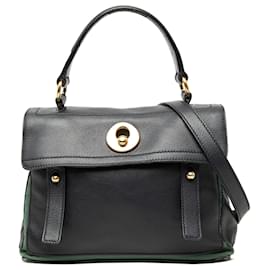 Piccola borsa Muse in pelle nera Saint Laurent