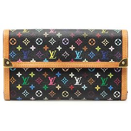Cartera Louis Vuitton Monogram Multicolor Porte Tresor International negra