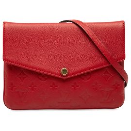 Borsa a tracolla Louis Vuitton Monogram Empreinte Twice rossa