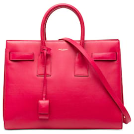 Borsa in pelle piccola Sac De Jour rosa Saint Laurent