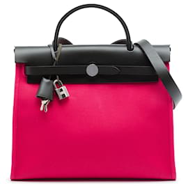 Borsa Hermès Toile Herbag Zip 31 rosa