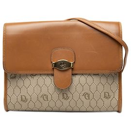 Dior Honeycomb Crossbody aus beschichteter Canvas in Beige