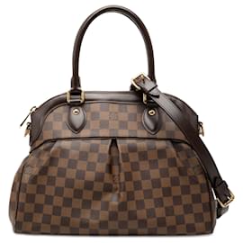 Borsa Louis Vuitton Damier Ebene Trevi PM marrone