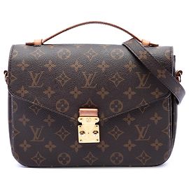Borsa Louis Vuitton Monogram Pochette Metis marrone