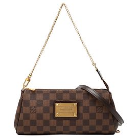 Borsa Eva Damier Ebene marrone Louis Vuitton