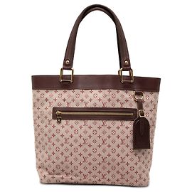 Borsa a mano Louis Vuitton Monogram Mini Lin Lucille GM rossa