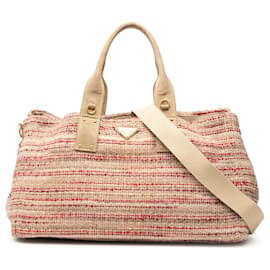 Multi Prada Tweed Satchel
