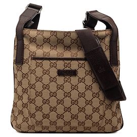 Borsa a tracolla Gucci GG Canvas beige