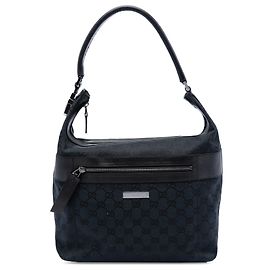 Borsa a tracolla Gucci GG Canvas nera