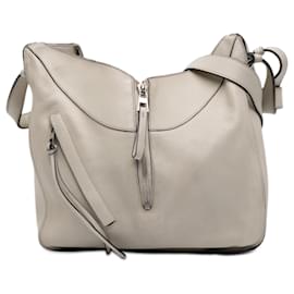 Borsa a tracolla Hammock in pelle di vitello granulata Small LOEWE marrone