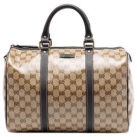 Bolso Boston Gucci Medium GG Crystal Joy beige