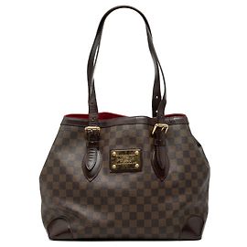Louis Vuitton Damier Ebene Hampstead MM Tote Bag braun
