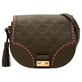 Borsa a tracolla Louis Vuitton Monogram Empreinte Junot marrone