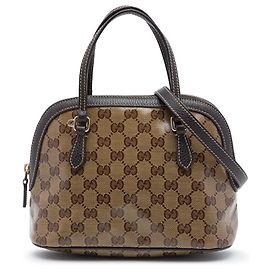 Bolso Gucci Mini GG Crystal Dome beige