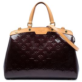 Bolso Louis Vuitton Monogram Vernis Brea MM morado