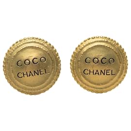 Orecchini a clip Coco Round placcati oro Gold Chanel