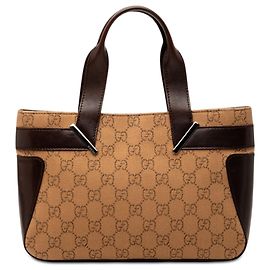 Bolso Gucci GG de denim marrón