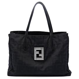 Tote in tela Zucca nero Fendi