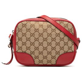 Borsa a tracolla Gucci GG Canvas beige Bree