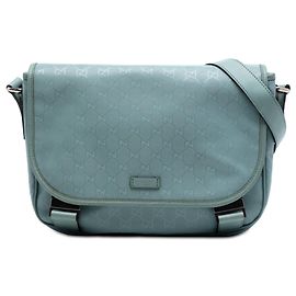 Borsa a tracolla Gucci GG Imprime blu
