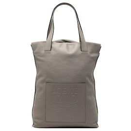 Tote LOEWE in pelle grigia con Anagram