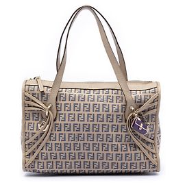 Tote in tela Fendi Zucchino beige