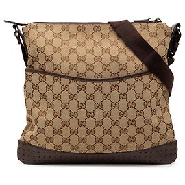Borsa a tracolla Gucci GG Canvas marrone