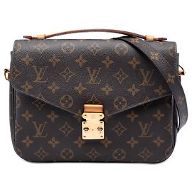 Borsa Louis Vuitton Monogram Pochette Metis marrone