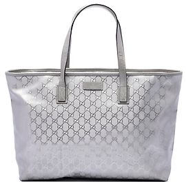 Tote Gucci Large GG Imprimé Argento