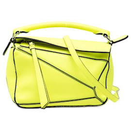 Borsa LOEWE Mini Calfskin Puzzle gialla - Loewe