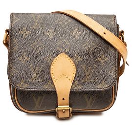 Borsa a tracolla Louis Vuitton Monogram Cartouchiere PM marrone