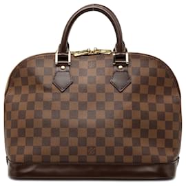 Borsa Louis Vuitton Damier Ebene Alma MM Marrone