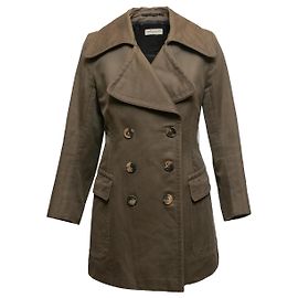Caban croisé olive Dries Van Noten Taille EU 40