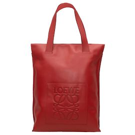 Roter Loewe Anagram Shopper Tote