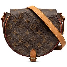 Borsa a tracolla Louis Vuitton Monogram Sac Tambourine marrone