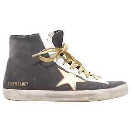 High-Top Sneaker aus Wildleder von Golden Goose in Grau & Multicolore Größe 7