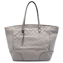 Borsa Tote Gucci Guccissima Bree grigia