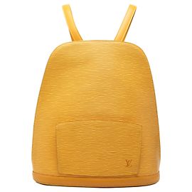 Mochila Louis Vuitton Epi Gobelins amarilla