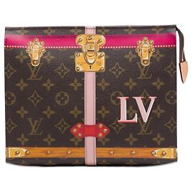 Necessaire Louis Vuitton Monogram Summer Trunks marrone 26 Borsa Clutch
